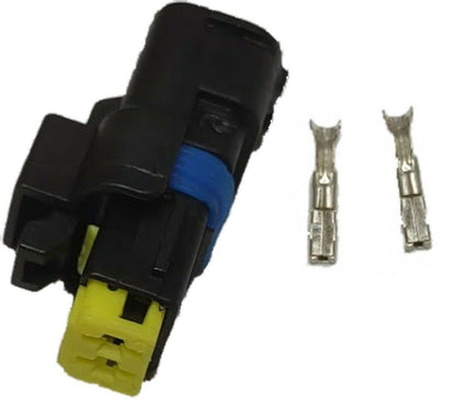 2 Pin Alternator Repair Plug Bosch Valeo Connector Kit With No Wires Mure PL12-K
