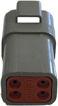 Deutsch 4 Way Plug Dt Series Male Connector Kit Mure Dt04-4P C015/W4P - Mid-Ulster Rotating Electrics Ltd