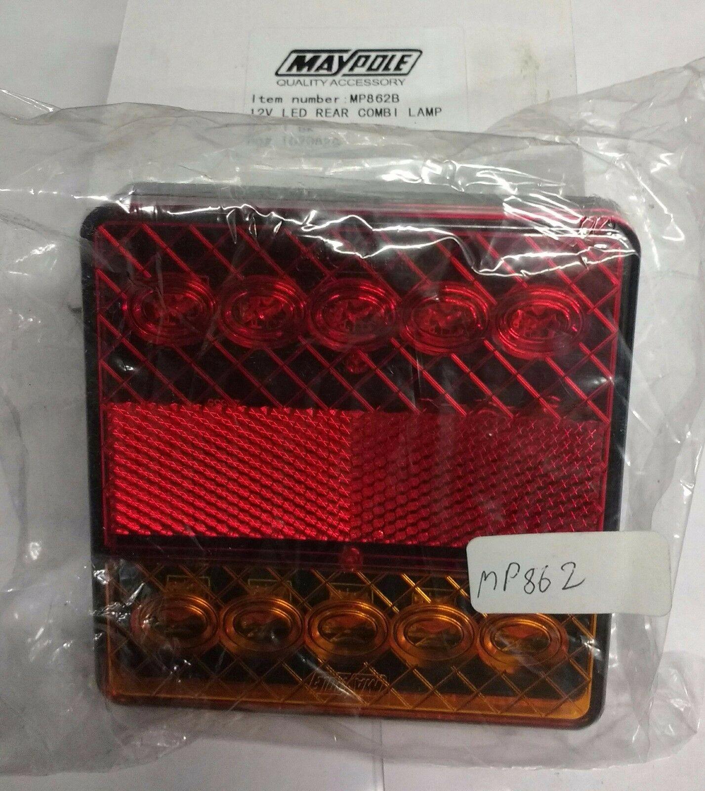 1 X Led Rear Combination Light 12V Stop Tail Indicator Trailer Maypole Mp862B - Mid-Ulster Rotating Electrics Ltd