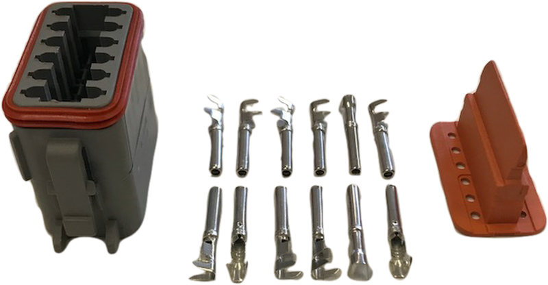 Deutsch 12 Way Plug Dt Series Female Connector Kit Mure Dt06-12S C015/W12S - Mid-Ulster Rotating Electrics Ltd