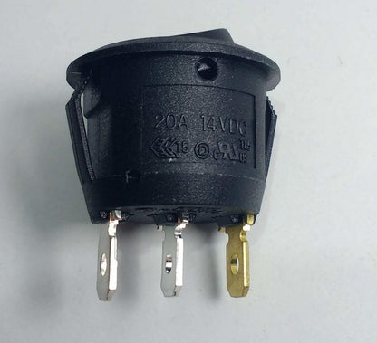 On Off Rocker Switch 12V Red Led Mini Round Beacon Symbol Cargo 182383 - Mid-Ulster Rotating Electrics Ltd