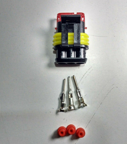 3 Way Superseal Plug Kit Connector Waterproof Marine Lorry Cargo 12V 24V - Mid-Ulster Rotating Electrics Ltd