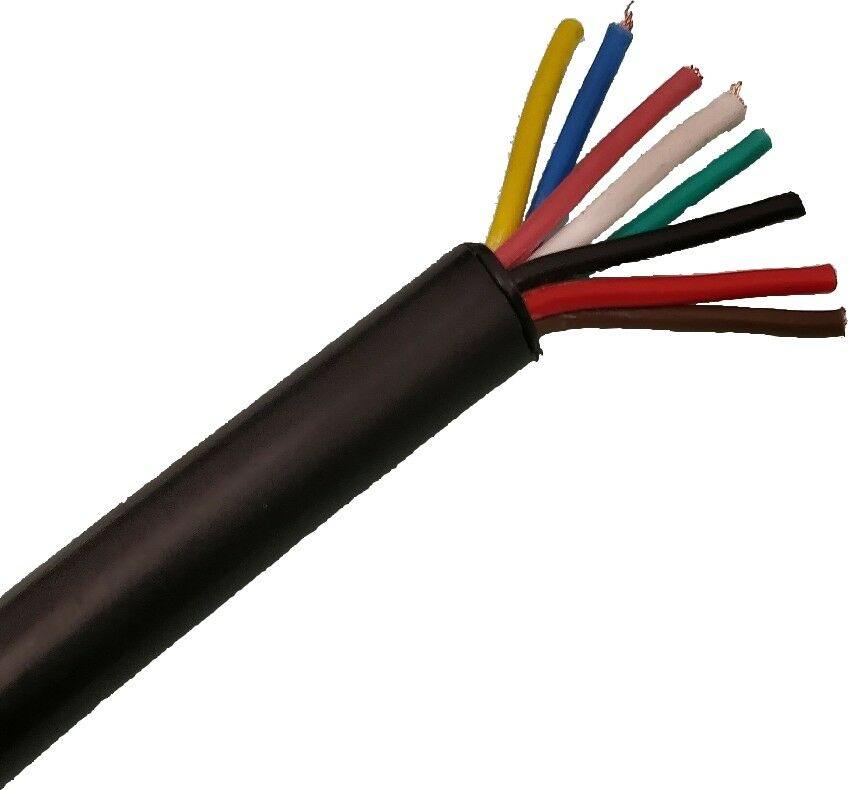 12V 24V Cable 10M 11A 8 Core 7 + 1 Thin Wall Trailer Caravan Wire Maypole Mp3195 - Mid-Ulster Rotating Electrics Ltd