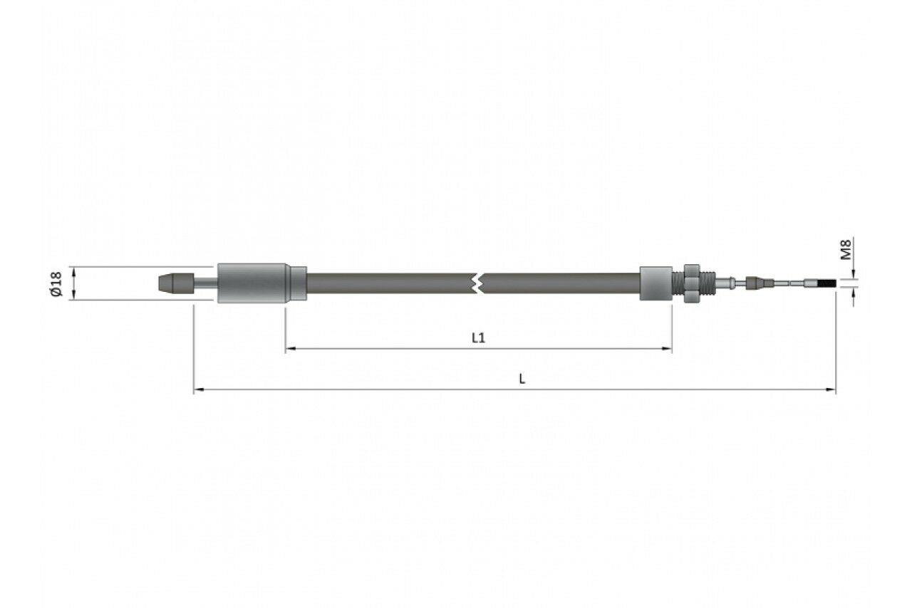2 X Knott & Ifor Williams Trailer Brake Cables Detachable 1130Mm Maypole Mp41311 - Mid-Ulster Rotating Electrics Ltd