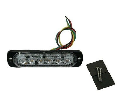 Slim Red Warning Light Flashing Strobe Recovery Ultra Bright Durite 0-441-75 - Mid-Ulster Rotating Electrics Ltd