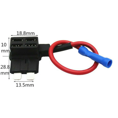 2 x Add A Fuse Circuit Piggy Back Tap Standard Blade Holder 12v 24v ADFUSEstd10a - Mid-Ulster Rotating Electrics Ltd