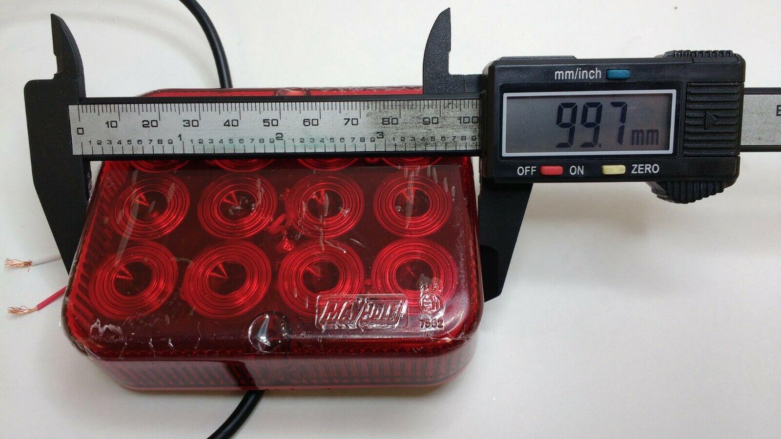 Led Rear Red Fog Light Caravan Lamp Trailer 12V 24V Universal Maypole Mp8631B - Mid-Ulster Rotating Electrics Ltd