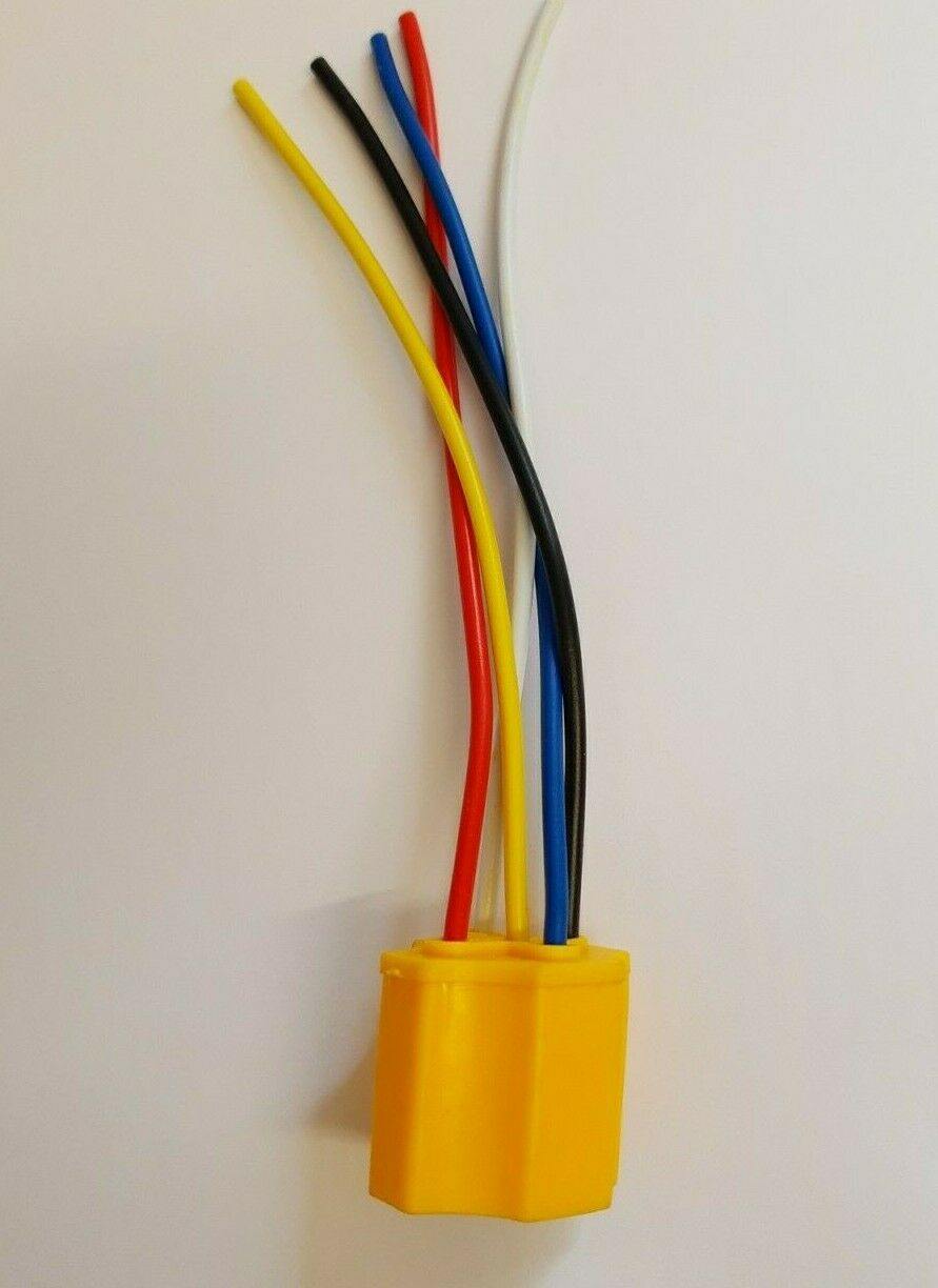 5 x Relay Multi Plug Holder Ceramic Hd Socket Base 4-5 Pin Relays Mure Pl52-Wlhd - Mid-Ulster Rotating Electrics Ltd