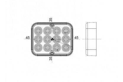 Trailer Led Rear Fog Light Lamp Caravan 12V 24V Universal Maypole MP863B Mp8631 - Mid-Ulster Rotating Electrics Ltd