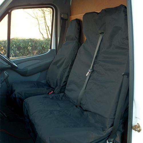 Black Van/Pick-Up Seat Cover Set Universal Fit Easy Clean Maypole Mp6525 - Mid-Ulster Rotating Electrics Ltd