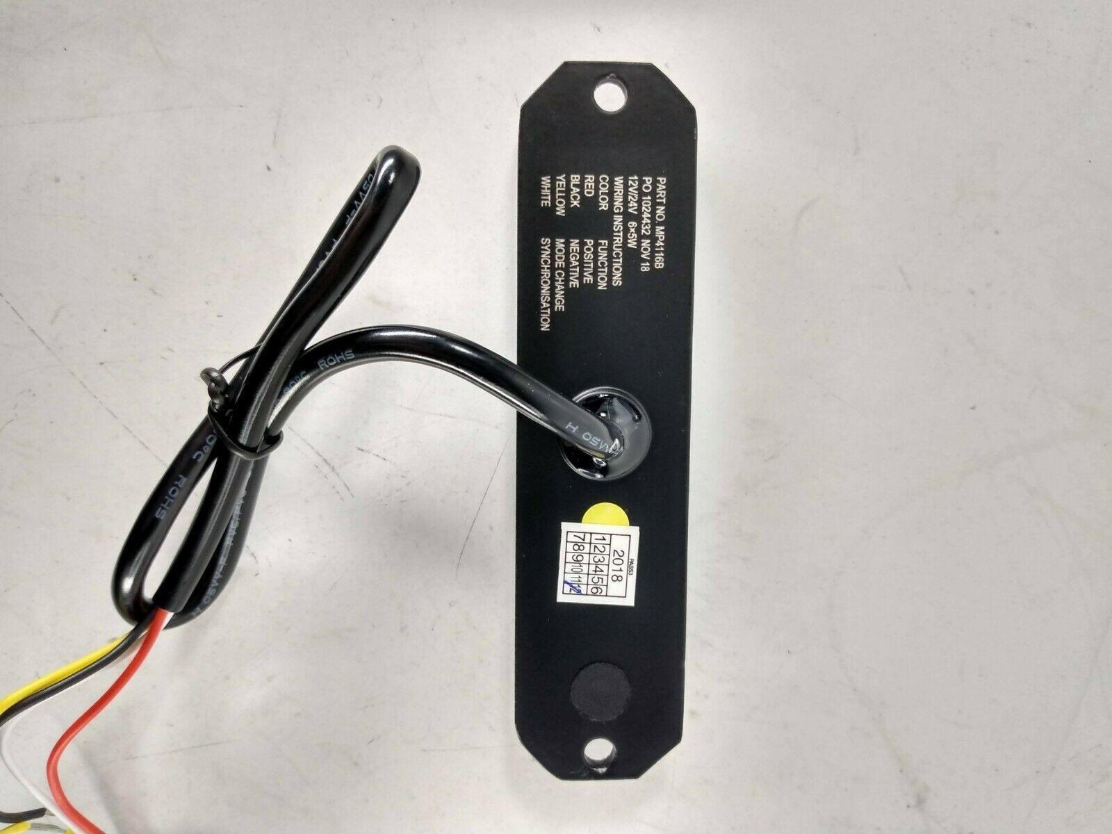 Slim Amber Warning Light Flashing Strobe Recovery Ultra Bright Maypole Mp4116B - Mid-Ulster Rotating Electrics Ltd
