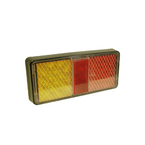 Pair Of Rectangular 12-24v Truck Trailer Led Rear Lamps With Stop Tail Indicator Lights Maypole Mp861B - Mid-Ulster Rotating Electrics Ltd