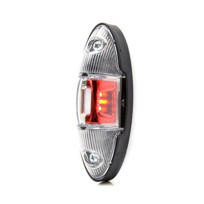 LED Red/White Outline Marker Lamp 12v 24v Maypole MP8981B - Mid-Ulster Rotating Electrics Ltd