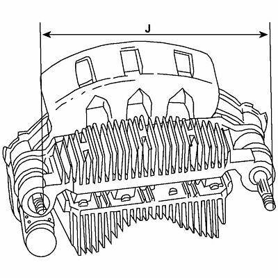Alternator Rectifier Diode Plate drawing diagram