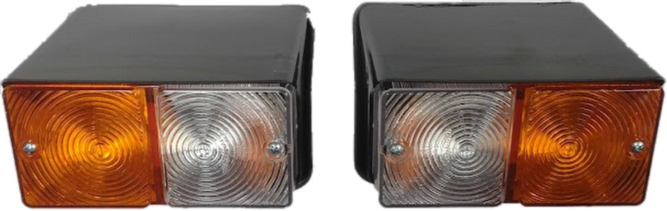 1 x Pair Front Indicator Position Side Lamps Amber White Ford Tractor QTP44052