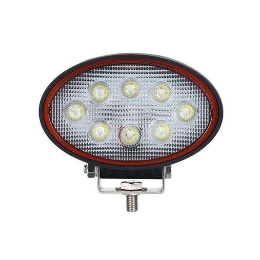 12v / 24V Led Autolamps Dual Voltage Oval Work Lamp Light 24w Red line Series RL14024BM - Mid-Ulster Rotating Electrics Ltd