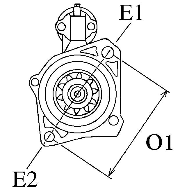 New 12v Starter Motor to Fit Hyster Yale Forklift Mazda 111273 - Mid-Ulster Rotating Electrics Ltd