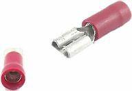 100 X 4.8Mm Red Female Spade Terminals Connectors Crimp Ctie Uk T1Pof47508 - Mid-Ulster Rotating Electrics Ltd