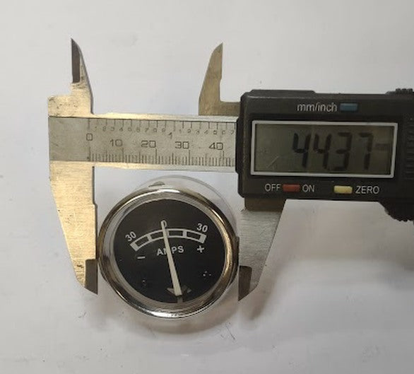 Amp Meter Gauge Battery Ammeter 30-0-30 Vintage Massey Tractor 12V QTP62062