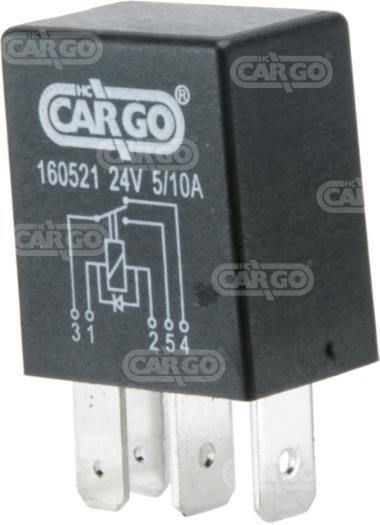5 Pin Changeover Relay Switch With Diode 24V 5 And 10 Amp Lorry Truck Cargo 160521 - Mid-Ulster Rotating Electrics Ltd