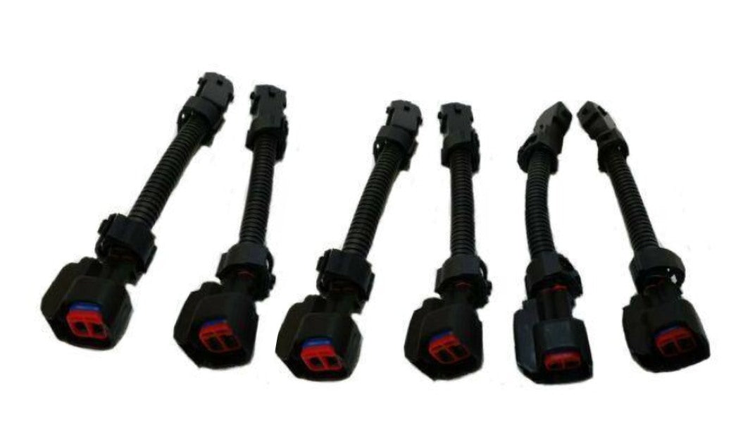 6 Fuel Injector Adapter Kit GM Bosch (Jetronic To Uscar) EV1 To EV6 Mu ...