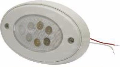 CARGO LED BRIGHT INTERIOR LIGHT LAMP 12V + 24V IN SILVER WITH SWITCH 171676 - Mid-Ulster Rotating Electrics Ltd