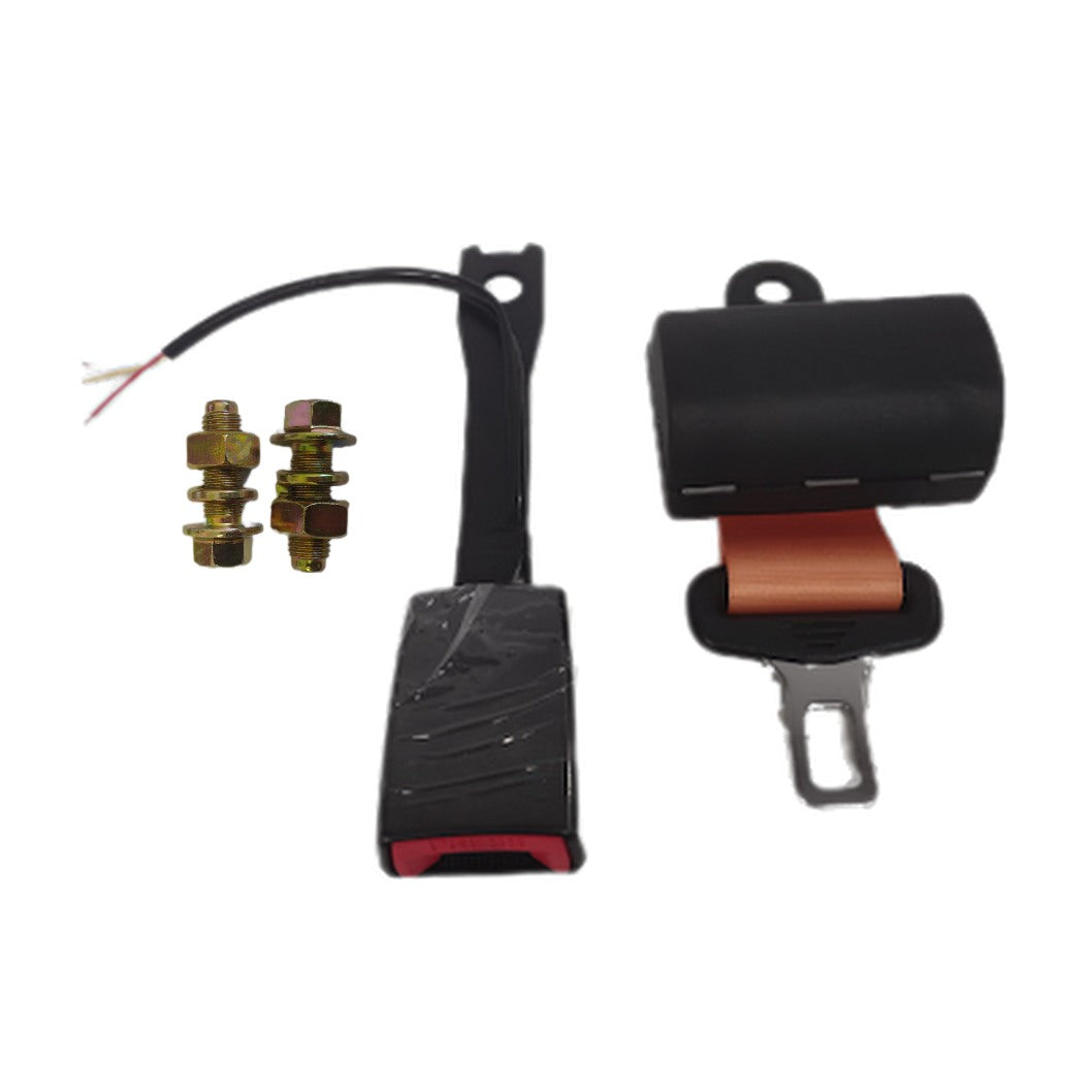 Retractable 3 Point Seat belt Kit with Din Pole Mount Green Led Beacon LG4005 MP40934