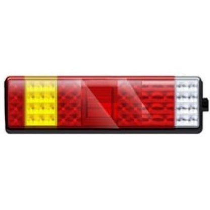 2 x RECTANGULAR 24v TRUCK TRAILER LED REAR LAMPS  WITH STOP TAIL INDICATOR FOG REVERSE LIGHTS LED GLOBAL LG553 & LG552 - Mid-Ulster Rotating Electrics Ltd