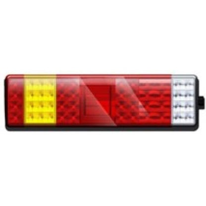 RECTANGULAR 24v TRUCK TRAILER LED REAR LAMPS WITH STOP TAIL INDICATOR FOG REVERSE LIGHTS (LEFT) LED GLOBAL LG552 LH - Mid-Ulster Rotating Electrics Ltd