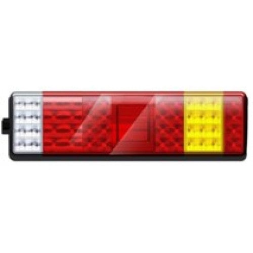 RECTANGULAR 24v TRUCK TRAILER LED REAR LAMPS  WITH STOP TAIL INDICATOR FOG REVERSE LIGHTS (RIGHT) LED GLOBAL LG553 RH - Mid-Ulster Rotating Electrics Ltd