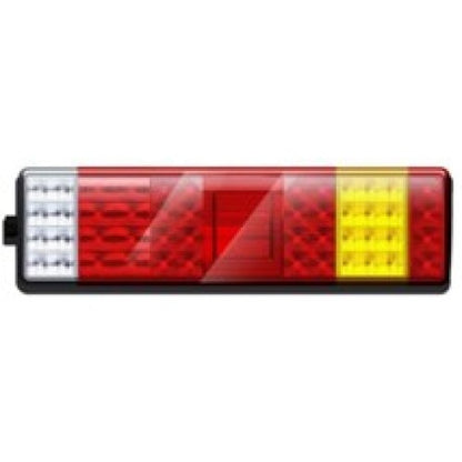RECTANGULAR 24v TRUCK TRAILER LED REAR LAMPS  WITH STOP TAIL INDICATOR FOG REVERSE LIGHTS (RIGHT) LED GLOBAL LG553 RH - Mid-Ulster Rotating Electrics Ltd