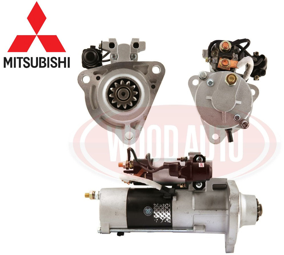 Starter Motor Genuine Mitsubishi O.E. 24v 5.5KW 12 Tooth To Fit Volvo and Renault Trucks M009T66371