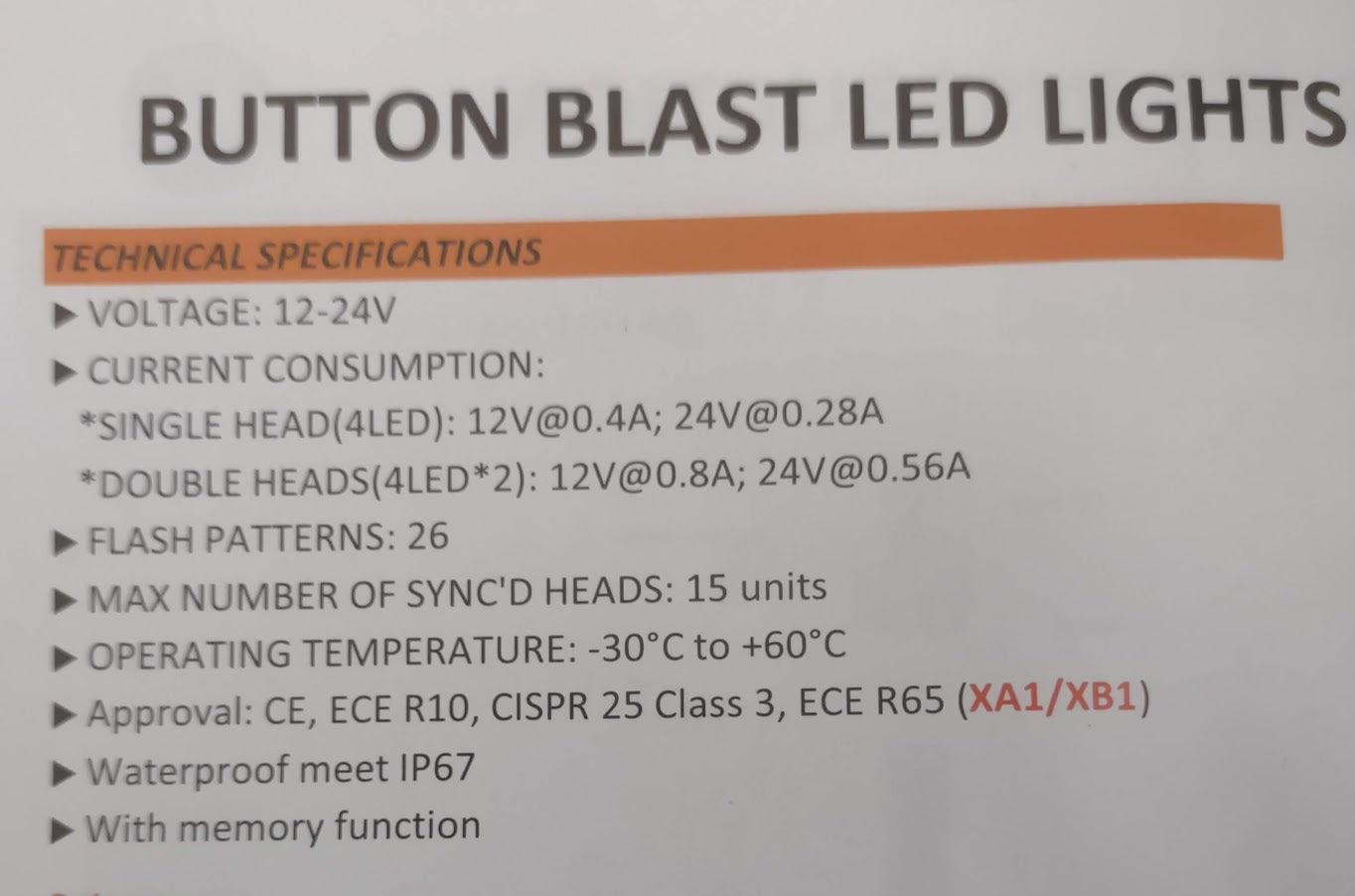 1 Set of Small Led Hideaway Amber Strobe Lights 26 Flash Patterns 12v 24v IP67 LED GLOBAL LG780