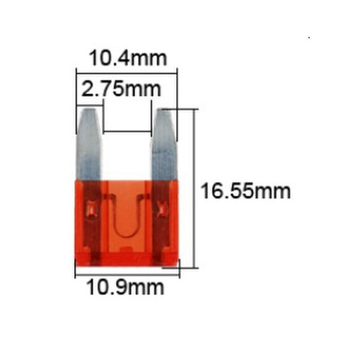 2 x Add A Fuse Circuit Piggy Back Tap Mini Blade Holder 12v 24v ADFUSEmini10a