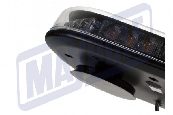 Genuine Maypole LED Slim Line Amber Strobe Flashing Recovery Mini Master Magnetic Roof bar Lightbar 250mm MP4096 - Mid-Ulster Rotating Electrics Ltd