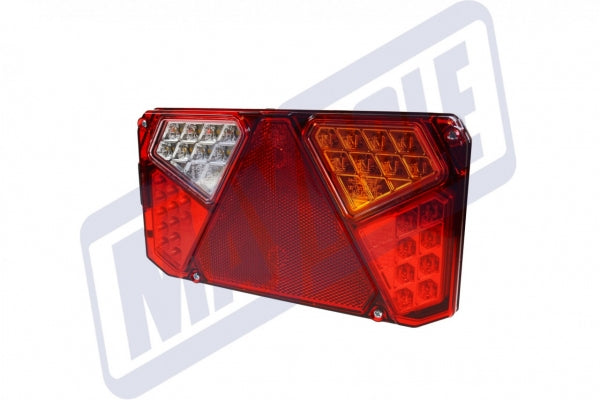 RECTANGULAR 10-30v TRUCK TRAILER LED REAR LAMPS  WITH STOP TAIL INDICATOR FOG REVERSE LIGHTS Maypole MP8826BR - Mid-Ulster Rotating Electrics Ltd