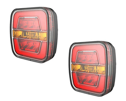 Pair of Led Glo Multi Function Combination Lamps 12v 24v Tail Stop Light For Lighting Boards & Trailers Maypole MP8813B*2 - Mid-Ulster Rotating Electrics Ltd