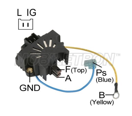 12V Alternator Voltage Regulator Complete With Brushes Renault Mob Vr-Pr1000H