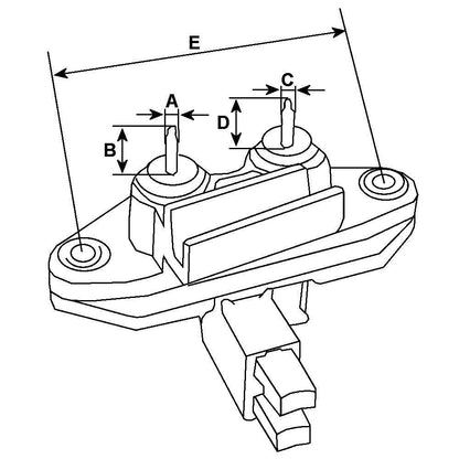 24V Alternator Voltage Regulator A127 O.E. Prestolite Insulated Return Marine Boat Cargo 235728 - Mid-Ulster Rotating Electrics Ltd