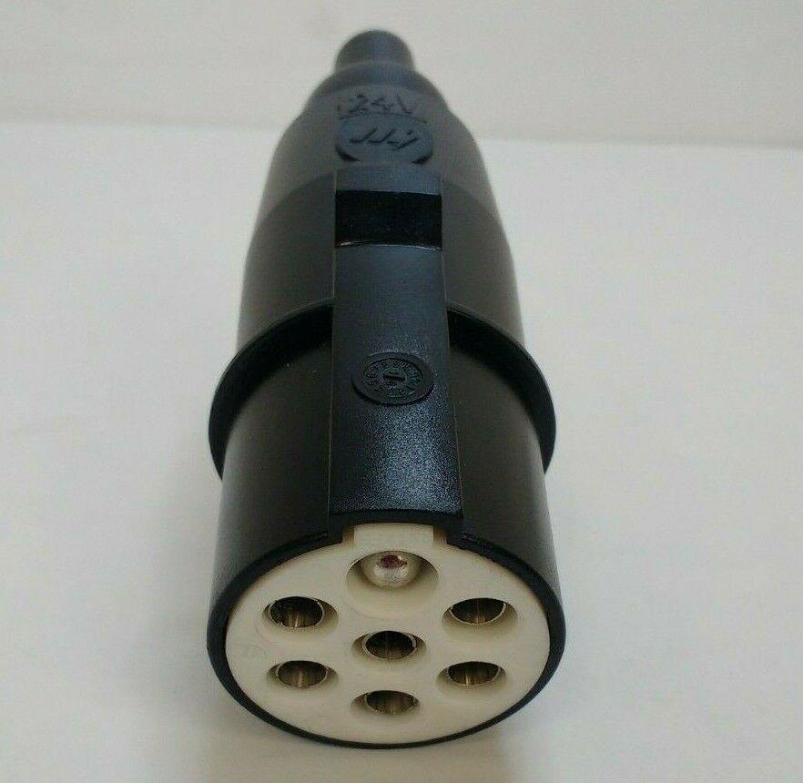 7 Pin Plastic Lorry Towing Male Plug 24V 24S Iso3731 Maypole Genuine Mp1225B - Mid-Ulster Rotating Electrics Ltd