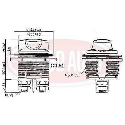 Battery Isolator Cut Off Marine Boat 200Amp 12V 24V Removable Wood Auto Bis1036 - Mid-Ulster Rotating Electrics Ltd