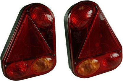 Pair of Rear Trailer Lamp Combo Caravan 4 + 5 PIN 12V Radex Maypole Mp7709BR/BL - Mid-Ulster Rotating Electrics Ltd