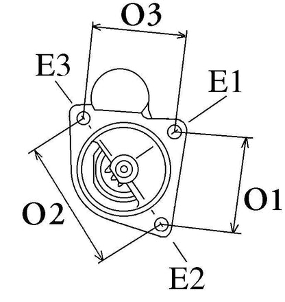 12V 1.4KW STARTER MOTOR SUITABLE FOR CONNECT VAN STR61818 WOOD AUTO - Mid-Ulster Rotating Electrics Ltd