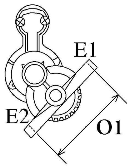 New 2.5KW 12v 12 Teeth Reduction Gear Starter Motor Fits Ford Transit Vans Hc-Cargo 116065 - Mid-Ulster Rotating Electrics Ltd