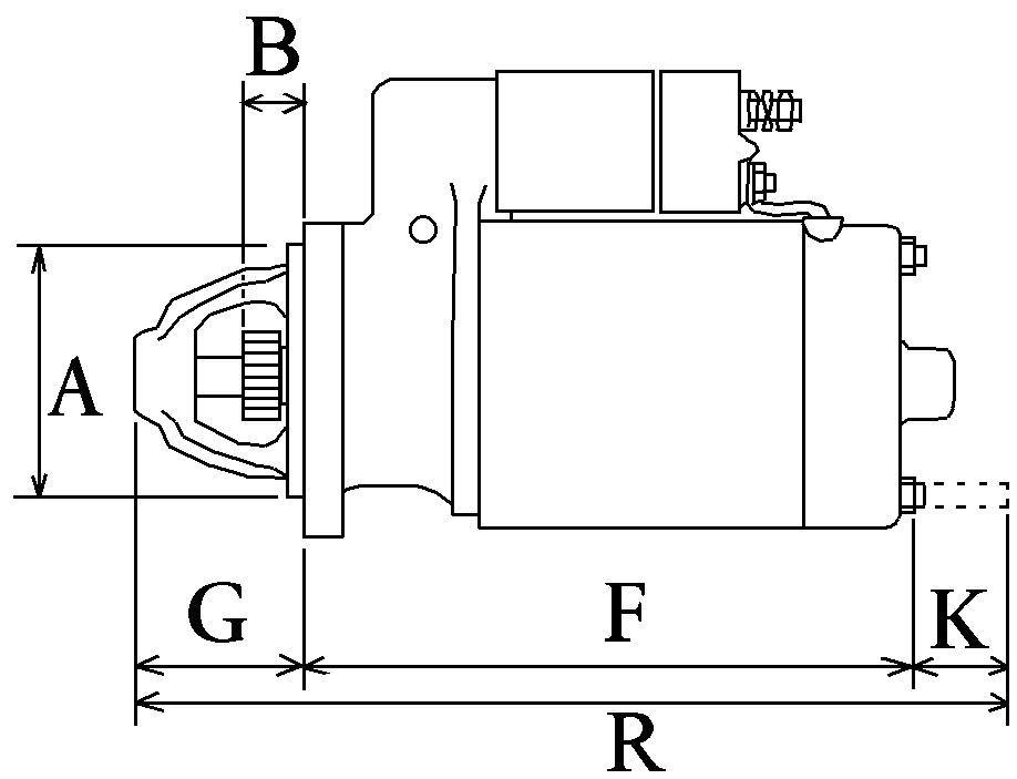 2.0KW 12v 11 Teeth Starter Motor Fits Toyota D4d, Lexus Hc-Cargo 114216 - Mid-Ulster Rotating Electrics Ltd