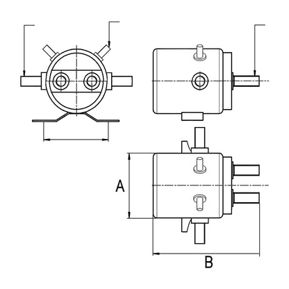 Universal Changeover Solenoid 6 Terminals 80A 150A 12V Winch Wood Auto Snd12005