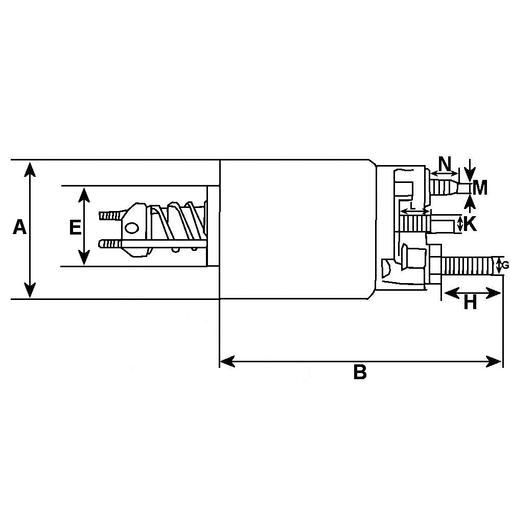 Starter Motor Solenoid Switch Zetor Skoda Magneton 12V Wood Auto SND1245