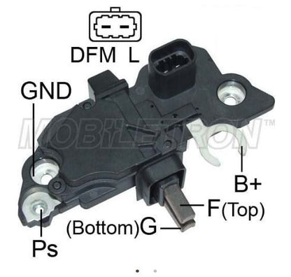 12V Bosch Type Alternator Voltage Regulator Brush Box Vauxhall Saab Mob Vr-B160